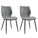 Conjunto com 2 Cadeiras Palmer Cinza